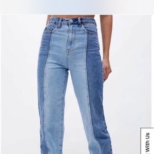 PacSun High Rise Two-Tone Jeans